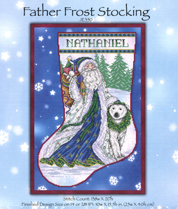 Joan Elliott Design - Father Frost Stocking JE350 MAIN