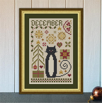 Happiness Is HeartMade - Cat Tales Collection - December Cat MAIN
