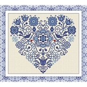 Alessandra Adelaide Needleworks - Un Cuore Blu (A Blue Heart) THUMBNAIL