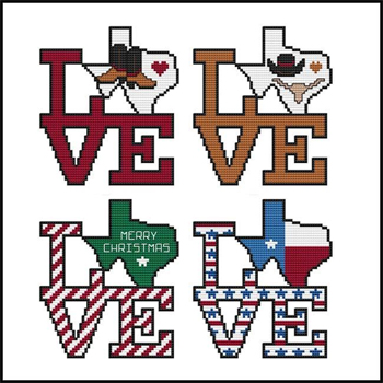 Cross Stitch Wonders - Love Texas MAIN