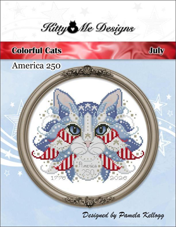 Kitty & Me Designs - Colorful Cats - July - America 250 MAIN