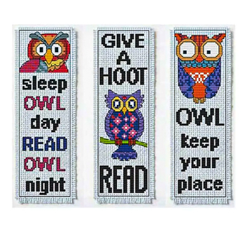 Cross Stitch Wonders - Owl Bookmarks One Combo MAIN