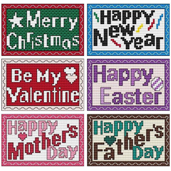 Cross Stitch Wonders - Stamp Greetings Combo One MAIN