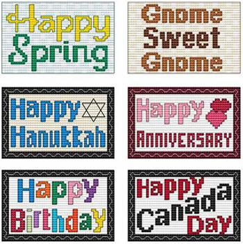 Cross Stitch Wonders - Stamp Greetings Combo Three MAIN