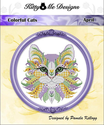 Kitty & Me Designs - Colorful Cats - April MAIN