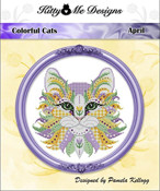 Kitty & Me Designs - Colorful Cats - April THUMBNAIL