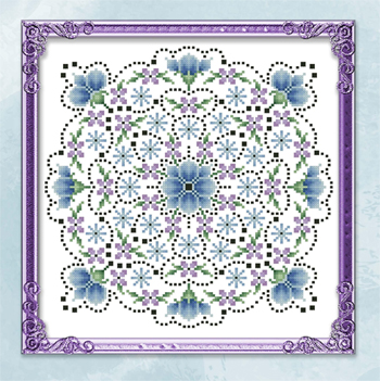 Kitty & Me Designs - Earth, Wind & Fire Flower Mandala Series - Earth Flowers MAIN