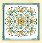 Kitty & Me Designs - Earth, Wind & Fire Flower Mandala Series - Fire Flowers THUMBNAIL