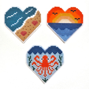 Cute Embroidery by Kate - Sea Hearts THUMBNAIL