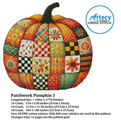 Artecy Cross Stitch - Patchwork Pumpkin 1 #16048 THUMBNAIL
