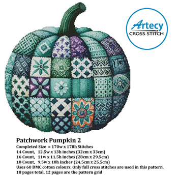 Artecy Cross Stitch - Patchwork Pumpkin 2 #16049 MAIN