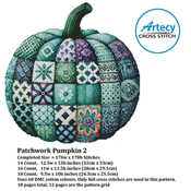 Artecy Cross Stitch - Patchwork Pumpkin 2 #16049 THUMBNAIL