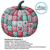 Artecy Cross Stitch - Patchwork Pumpkin 3 #16050 THUMBNAIL