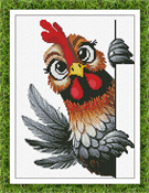 Alessandra Adelaide Needleworks - Portrait Of Courtyard: Hen THUMBNAIL