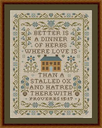 Happiness Is HeartMade - A Dinner Of Herbs Proverbs 15:17 (KJV) MAIN