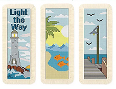 Cross Stitch Wonders - Tropical Bookmarks II - Shoreline Views THUMBNAIL