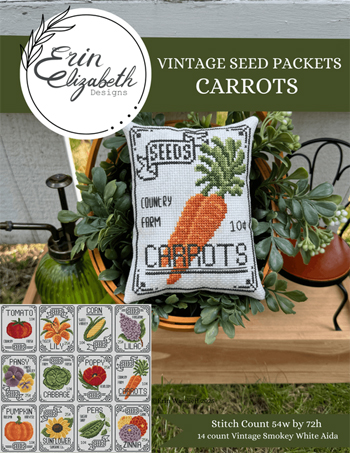 Erin Elizabeth Designs - Vintage Seed Packets - Carrots MAIN