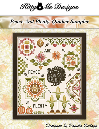 Kitty & Me Designs - Peace And Plenty Quaker Sampler MAIN