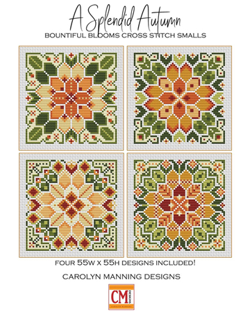 Carolyn Manning Designs - Bountiful Blooms Cross Stitch Smalls - A Splendid Autumn MAIN