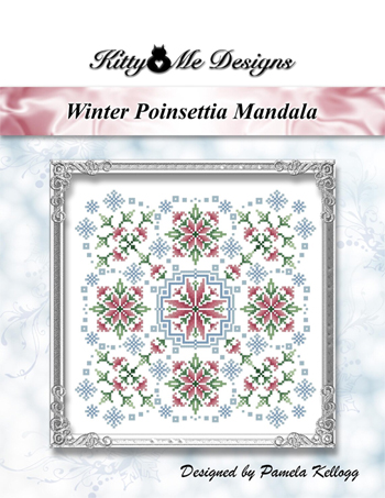 Kitty & Me Designs - Winter Poinsettia Mandala MAIN