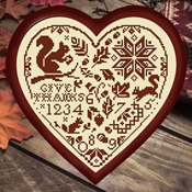 Samplers and Primitives - Autumn Heart II THUMBNAIL