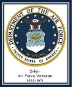 Cody Country Cross Stitch - Air Force Seal THUMBNAIL