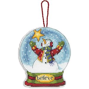 Dimensions Snow Globe Ornament - Believe MAIN