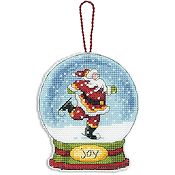 Dimensions Snow Globe Ornament - Joy THUMBNAIL