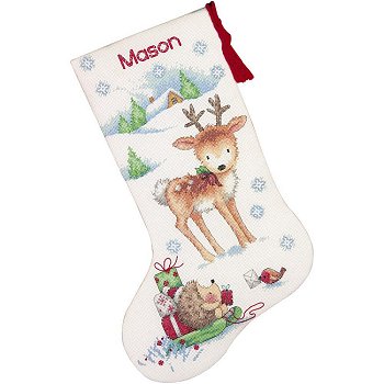 Dimensions Kit - Reindeer & Hedgehog Stocking MAIN