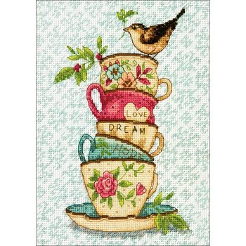 Dimensions Gold Collection Petite Kit - Stacked Tea Cups MAIN