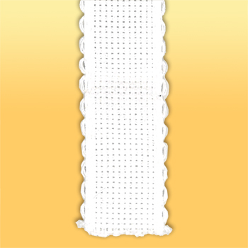 Stitch Band 16ct Aida White w/ White Edge 3/4" width MAIN