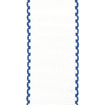 Stitch Band 16ct White w/ Navy Edge 2" Width MAIN