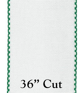 Stitch Band 16ct Green/White 4" Width - 36" Cut MAIN