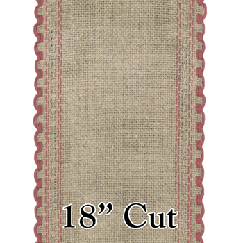 Stitch Band - 24ct Mauve/Raw Linen 3 1/4" Wide (18" Cut) MAIN