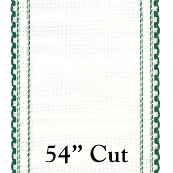 Stitch Band -  24ct Green/White Linen 4.75" Wide (54" Cut) MAIN