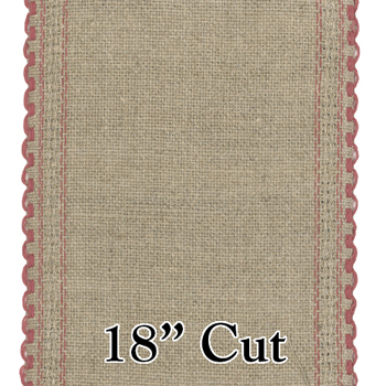 Stitch Band -  24ct Mauve/Raw Linen 4.75" Wide (18" Cut) MAIN