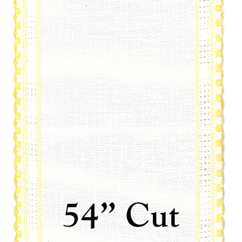Stitch Band -  24ct Yellow/White Linen 4.75" Wide (54" Cut) MAIN