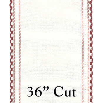 Stitch Band -  24ct Mauve/White Linen 4.75" Wide (36" Cut) MAIN