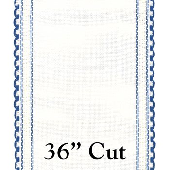 Stitch Band -  24ct Blue/White Linen 4.75" Wide (36" Cut) MAIN