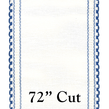 Stitch Band -  24ct Blue/White Linen 4.75" Wide (2yd Cut) MAIN