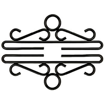 Bellpull - Black Wrought Iron - 16cm (6 1/4") MAIN