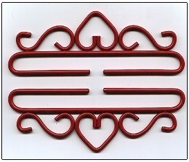Bellpull - Red Wrought Iron MAIN