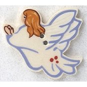 Mill Hill Button - 86011L Angel Left Facing THUMBNAIL