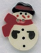 Mill Hill Button - 86019 Snowman THUMBNAIL