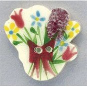 Mill Hill Button - 86038 Floral Bouquet THUMBNAIL