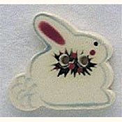 Mill Hill Button - 86092 Snowbunny THUMBNAIL