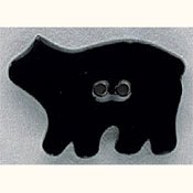 Mill Hill Button - 86110 Black Bear THUMBNAIL