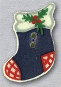 Mill Hill Button - 86111 Blue Stocking THUMBNAIL