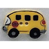Mill Hill Button - 86117 School Bus THUMBNAIL