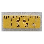 Mill Hill Button - 86123 Ruler THUMBNAIL